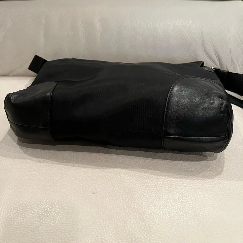 Dolce & Gabbana Black Nylon and Leather Messenger Bag